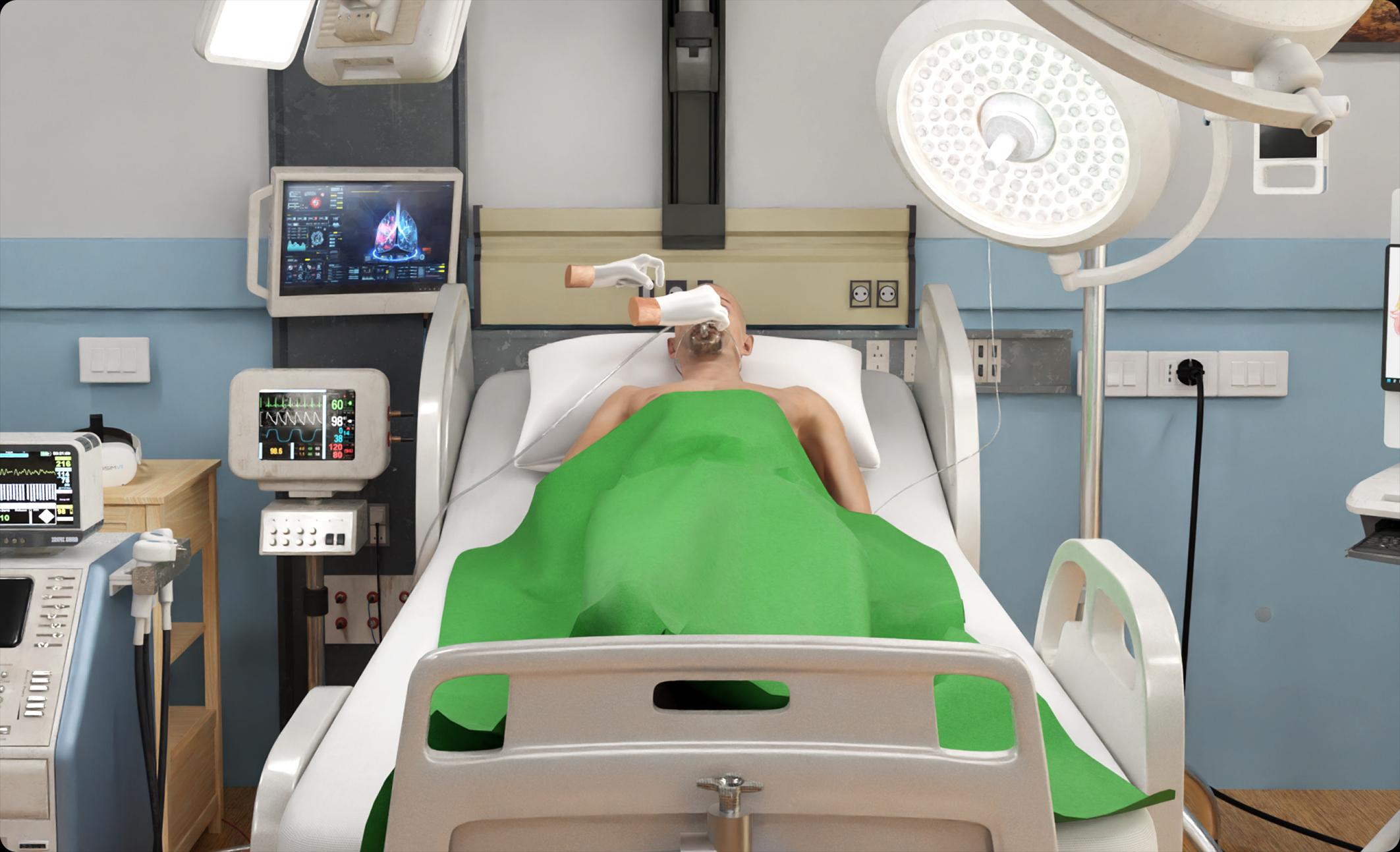 MediSim VR enables accurate diagnosis in a virtual environment, enhancing medical training and decision-making through realistic, immersive simulations.